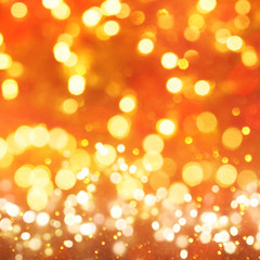 Christmas light background.  Holiday glowing backdrop. Defocused Background With Blinking Stars. Blurred Bokeh.