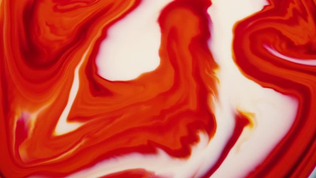 Marbling, multi-colored swirled, stone-like patterns. Paint floating, spreading on the surface of a liquid. Abstract fluid art, ink in motion. Magical marble texture. Ink bloom, blast, paint explosion