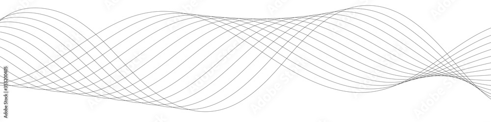 Poster abstract dynamic wave of lines. perspective grid. big data. network. digital background. 3d renderin