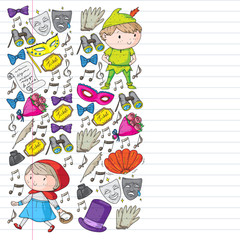 Children theatre. Theatre perfomance with kids.