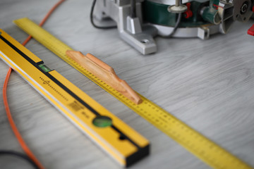 Yellow metal tool for work