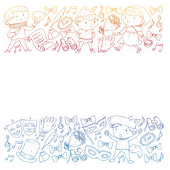 Children theatre. Theatre perfomance with kids.