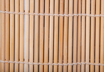 Bamboo mat wooden texture or background