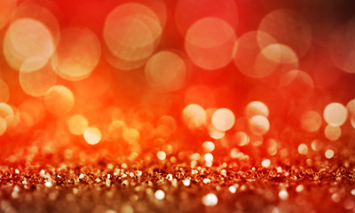 Christmas light background.  Holiday glowing backdrop. Defocused Background With Blinking Stars. Blurred Bokeh.