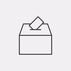 Election box icon. Voting symbol modern, simple, vector, icon for website design, mobile app, ui. Vector Illustration