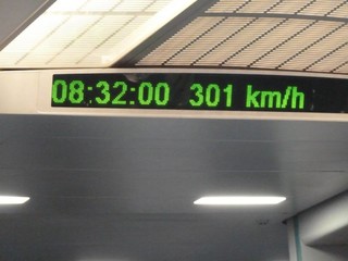 fastest train with 301 kmh