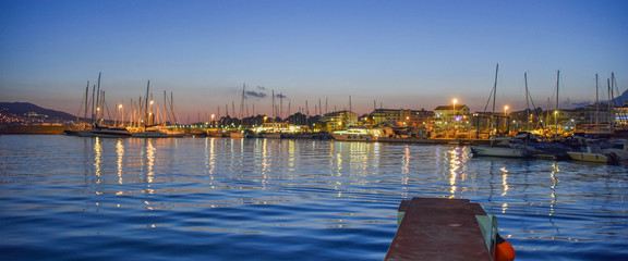 ALTEA, SPAIN - January 4, 2019: View of the city from the port. © Vladimir