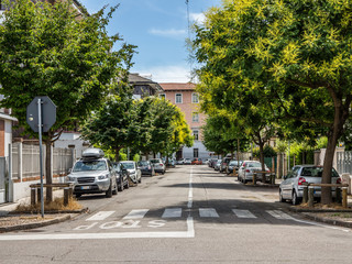 Secondary road in italian city