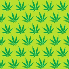 Cannabis marijuana weed repeat pattern fabric textile gift wrap background texture wall background vector