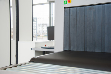 X-ray scanner at security checkpoint