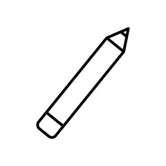 pencil utensil icon, line style