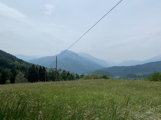 cable car on mountain