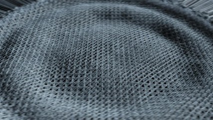 The Process Of Gray Fabric Weaving. Animation of Cloth Making - Powered by Adobe