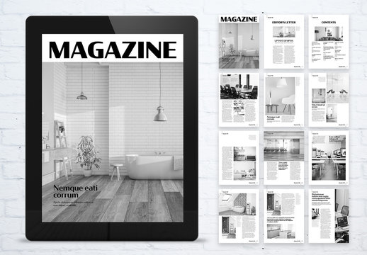 Design and Architecture Cultural Digital Magazine Layout