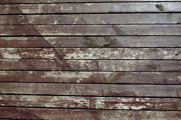 Obraz premium background of painted brown wooden boards