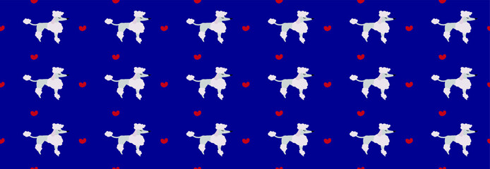 cat paw dog puppy kitten pattern  vector seamless 