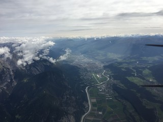 Rundflug mit dem Propellerflugzeug über Oesterreich August 217