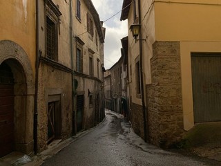 narrow street in the old town