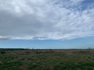 clouds over the river