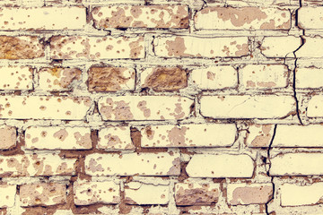 Brick grunge wallpaper, texture. Background for creative design.