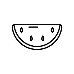 watermelon fruit icon, line style