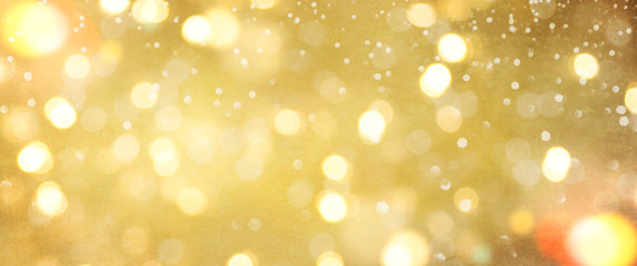 Obraz premium Christmas light background. Holiday glowing backdrop. Defocused Background With Blinking Stars. Blurred Bokeh.