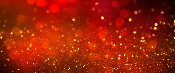 Christmas light background.  Holiday glowing backdrop. Defocused Background With Blinking Stars. Blurred Bokeh.