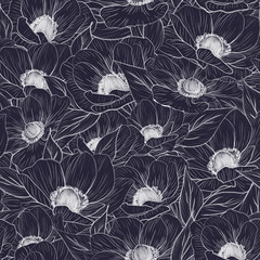 seamless pattern with flowers