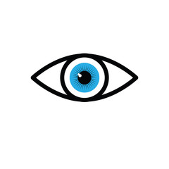 eye icon. blue eye symbols for web design