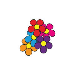 flower icon, eco icon. nature sing, logo eco	
