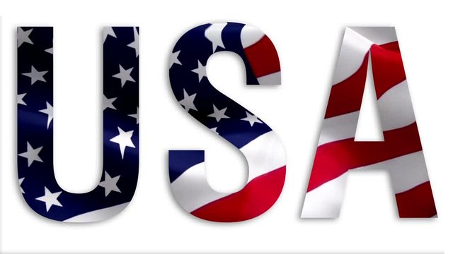 USA American Flag waving in wind. Martin Luther King Jr. Day, Patriot Day US American Flag Waving background. US American Flag Loop Closeup. Video of USA sign waving. United States Boston Marathon fla