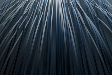 3D rendering of dark blue stripes abstract background, paper structure