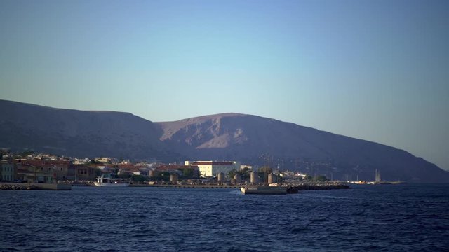 Port of Chios island in Greece