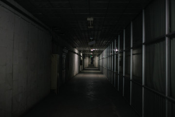 old dark soviet corridor