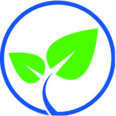 Green leaves logo