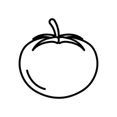 tomato vegetable icon, line style