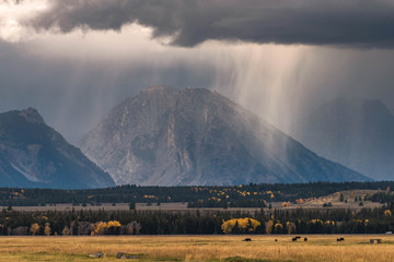 Weather Moving across the Teton Range