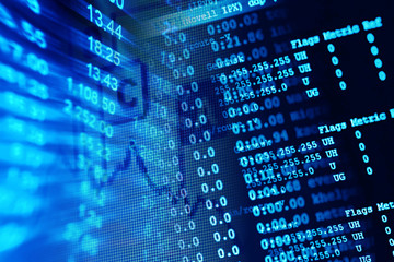 Web server data on a monitor