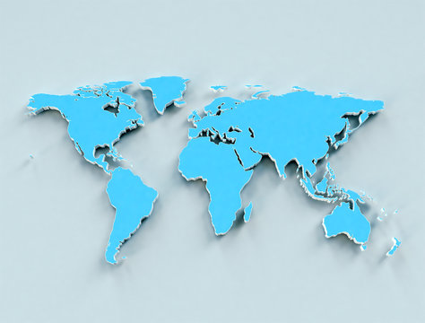 World map 3D	