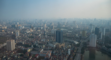 Fototapeta na wymiar Panorama of Hanoi