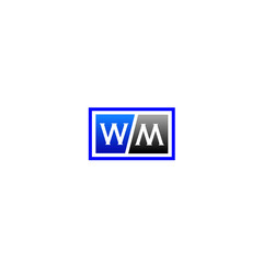 Obraz premium Letter W and letter M logo design