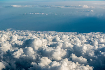 aerial view of the clouds