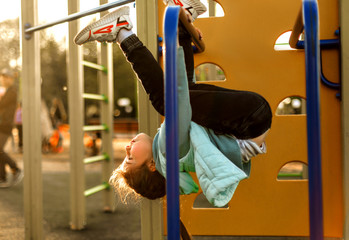 girl in the gym in the spring street