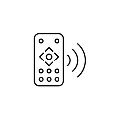 Remote controller icon. Simple line, outline vector elements of smart home for ui and ux, website or mobile application on white background