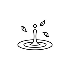 Drop, water, spa icon. Simple line, outline vector elements of body care for ui and ux, website or mobile application