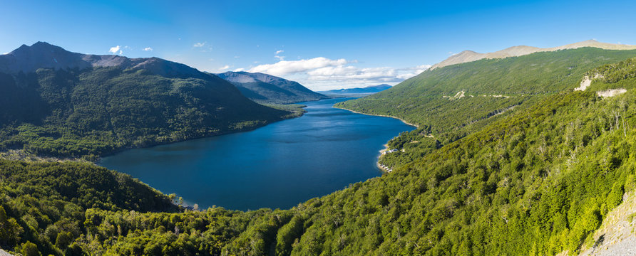 Lake Fagnano in Tierra del Fuego in Argentina