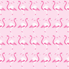 Flamingo Pink Pattern Design Background