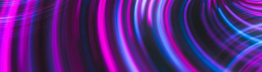 futuristic abstract glowing background twisted neon light curves