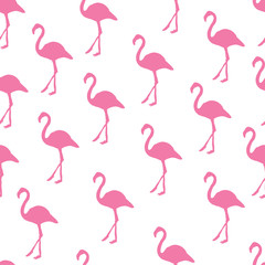 Pink Bright Flamingo Stripe Pattern Design