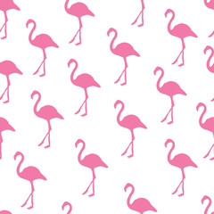 Fototapeta premium Pink Bright Flamingo Stripe Pattern Design